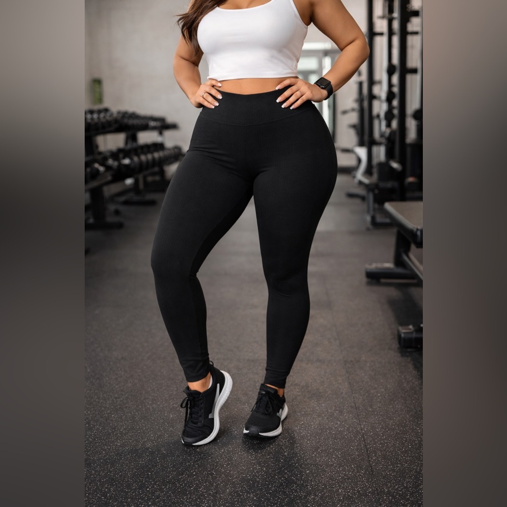 Old Navy Black High Waist Yoga Leggings Size 3X | Plus Size Athletic Stretch Gym